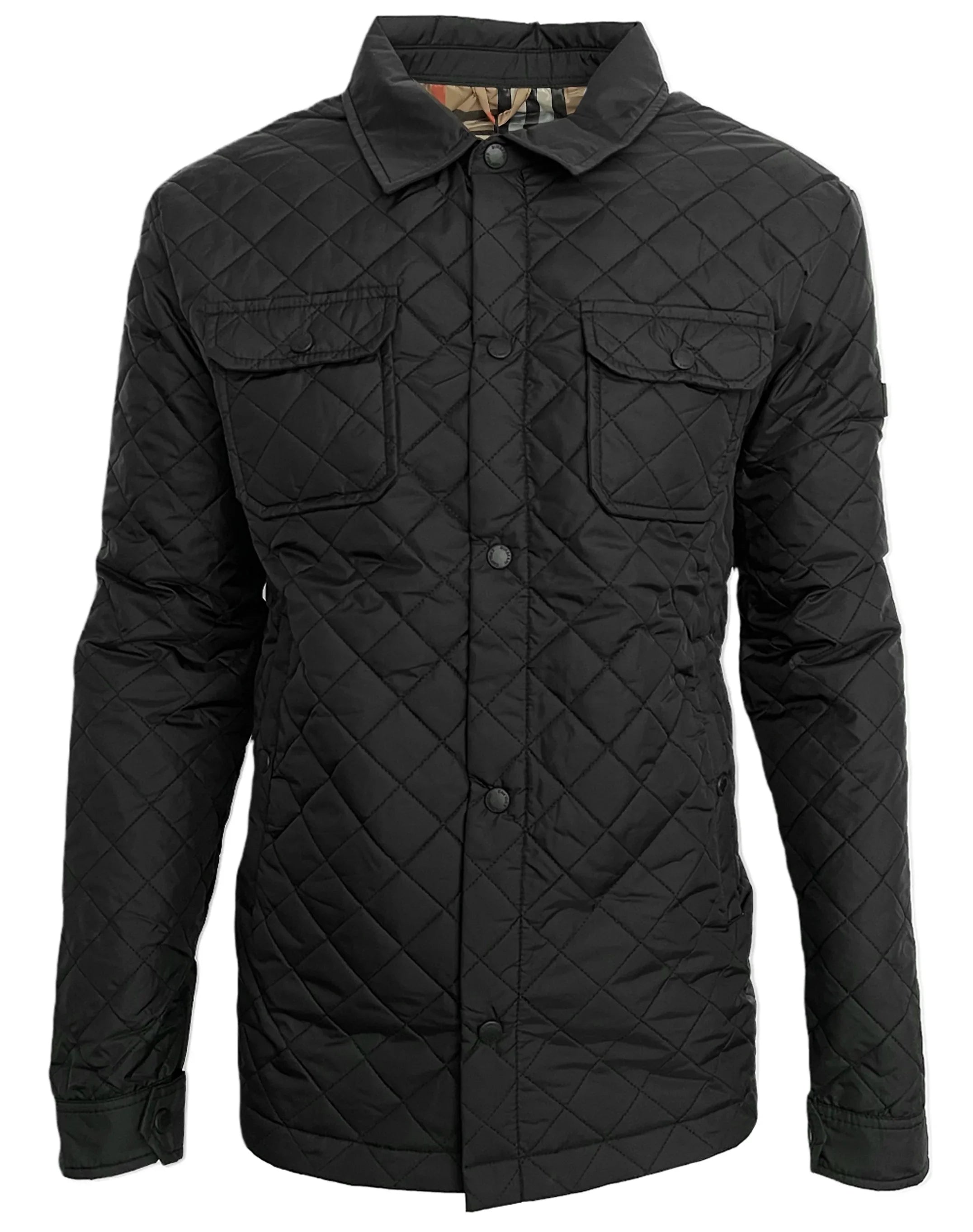 Burberry Men's Lightweight Jacket In Black Slim Fit Size